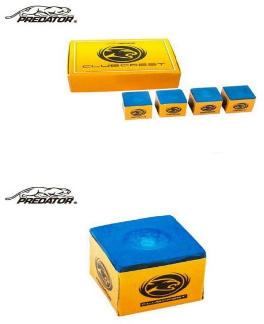 PREDATOR Professional Clubcrest 당구 큐빅 분필 액세서리, 06 1 Grid-10Pcs, 01 CHINA