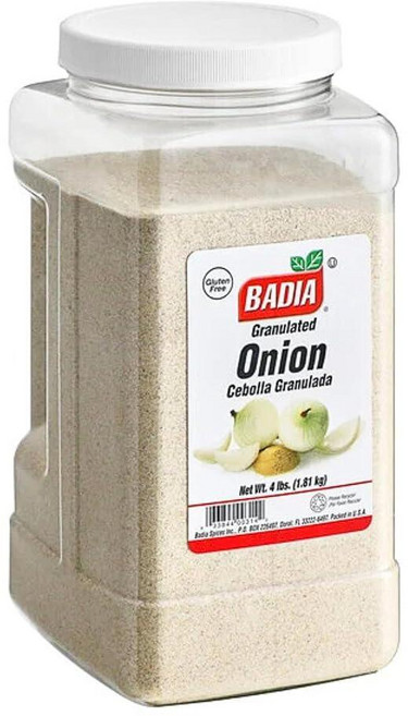 Badia 과립 양파 세볼라 그래뉼라다 요리 그릴 및 마리네이드용 완벽한 맛 향상제 1.8kg(4파운드)