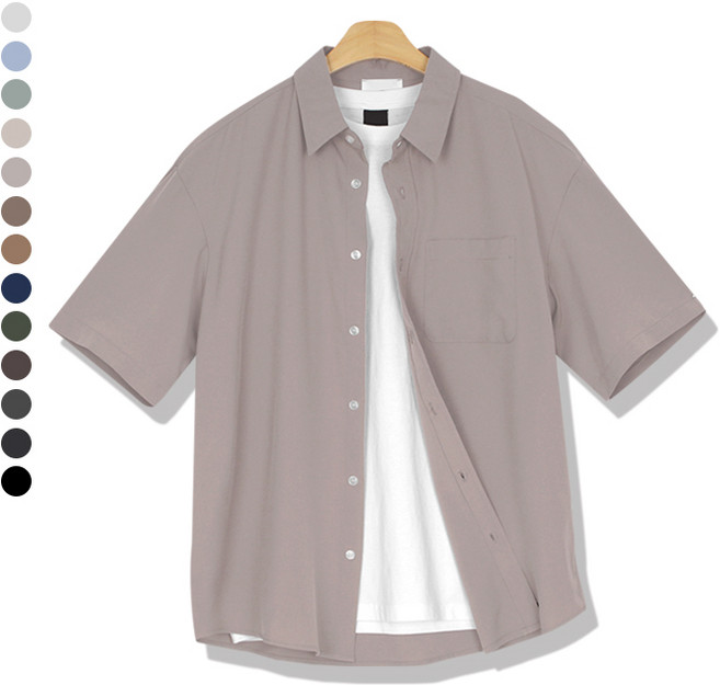 오마보이 남성용 구김적고 스판편한 이지웨어 셔츠