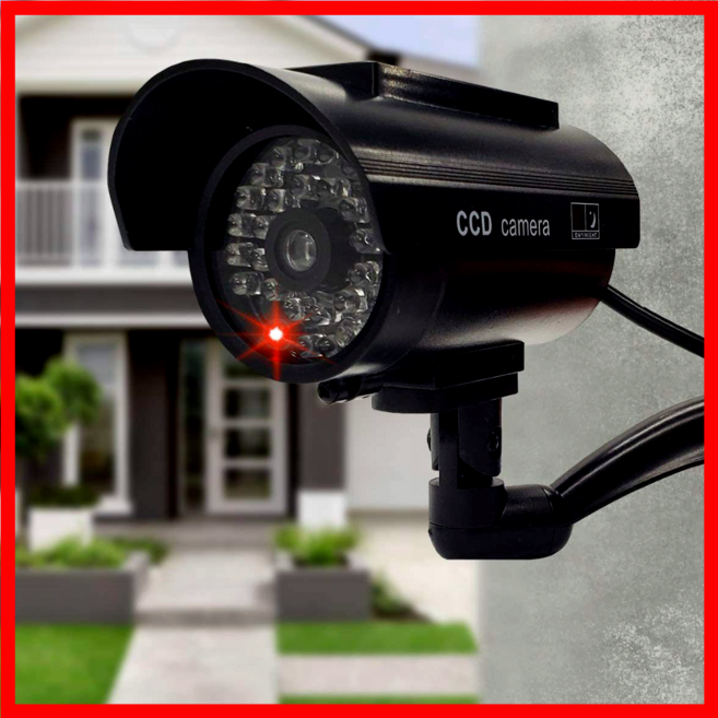 아시쥬 가짜 모형 CCTV 적외선 IR 카메라, ASJ-81003(블랙)-태양광