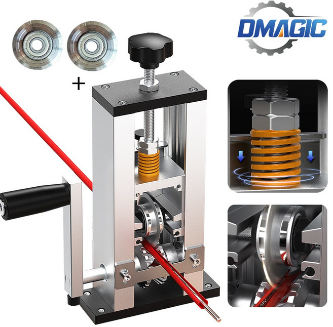 디매직 고급형 전선탈피기 (갈날총2개) 피복기 와이어 케이블 커터, 1개