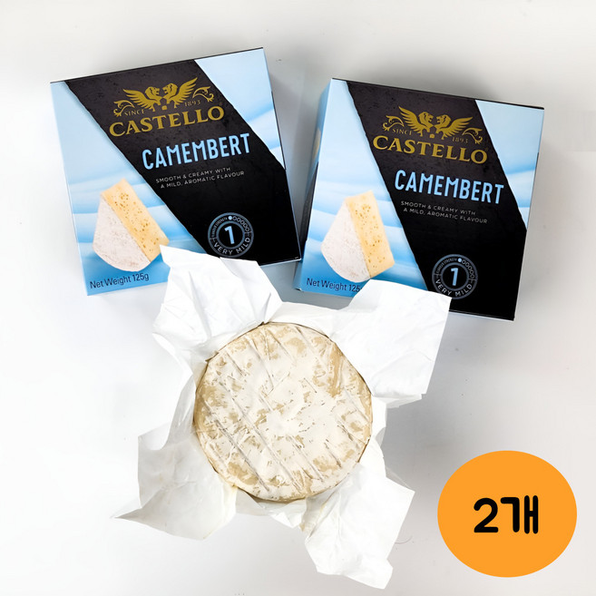 카스텔로 까망베르 치즈, 125g, 2개
