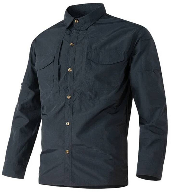 등산티셔츠 남성용 전술 셔츠 SWAT 야외 전투 멀티 포켓 빠른 건조 카고 캠핑 긴팔 6XL 여름 핫