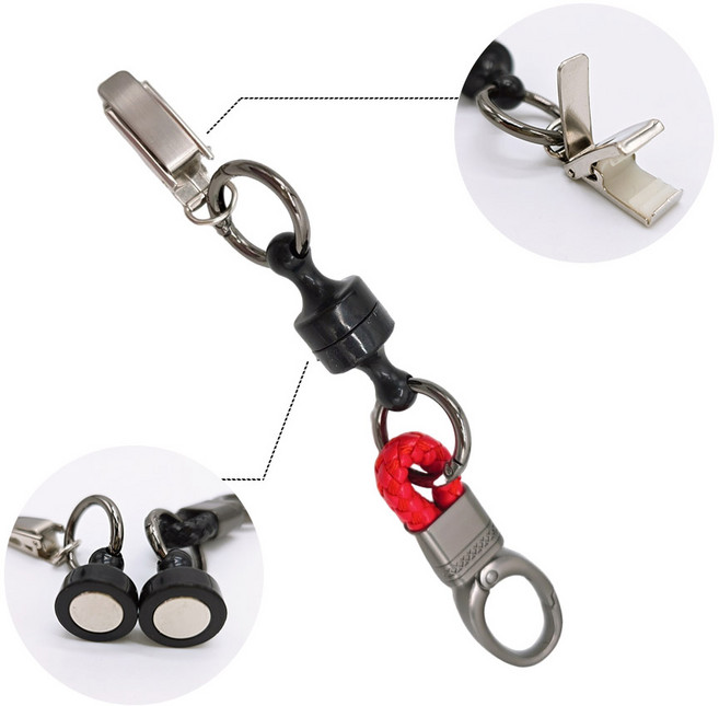 캐디샵 강력 자석 집게 퍼터커버홀더 퍼터키퍼, 1개, 레드