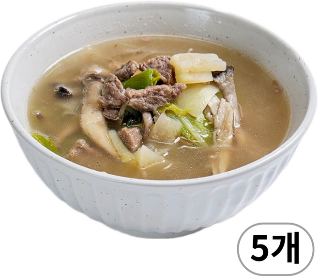 남선생홈푸드 한우 소고기무국 밀키트 5팩(10인분), 5개, 250g