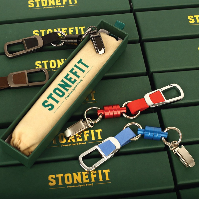 스톤핏 고급 자석 퍼터키퍼 홀더 골프 선물, 1개, 모카브라운