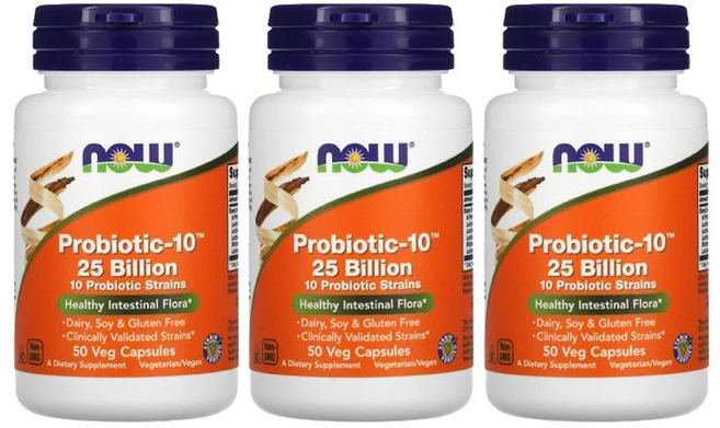 나우푸드 프로바이오틱-10 유산균 250억 베지 캡슐, 50정, 3개 - 쿠팡