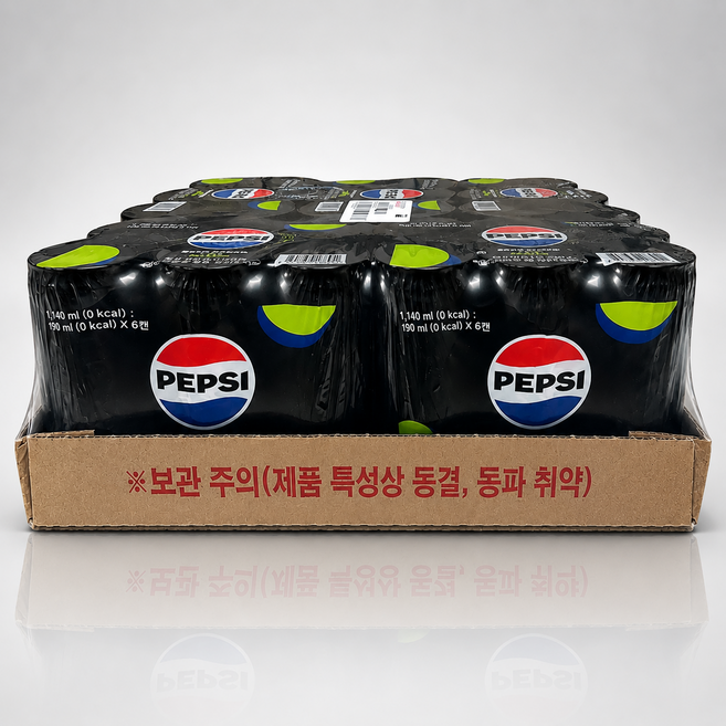 펩시 제로슈거 라임향 탄산음료, 190ml, 30개