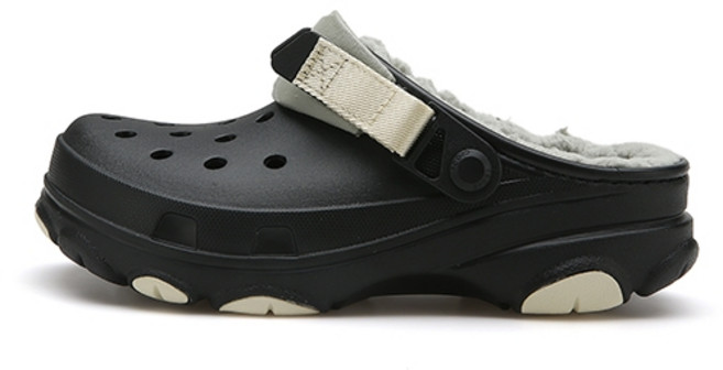 4층 CROCS 털 샌들 올터레인 207936-001