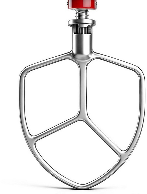 Airkitrep KitchenAid 5plus와 호환되는 스테인리스 스틸 플랫 비터 - 5.7L(6쿼트) 볼 리프트 스탠드 믹서 패들 부착물 식품 등급 비코팅 및 식기세척