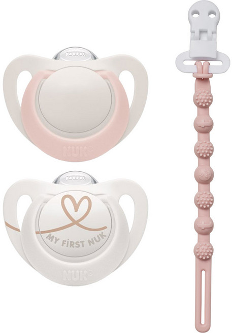 누크 스타 쪽쪽이 X 토트랩 쪽쪽이 홀더 SET, 1세트, 핑크,화이트+로즈워터핑크, S1 (0~6개월)