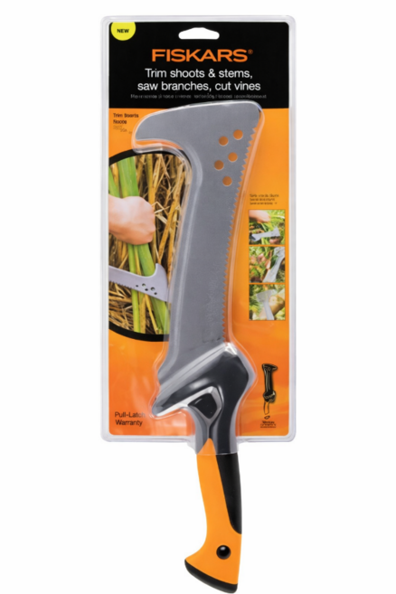 피스카스 533mm 마체테 정글도 캠핑 벌초 가지치기 톱날 도끼 다용도 칼, 1개, 오렌지블랙