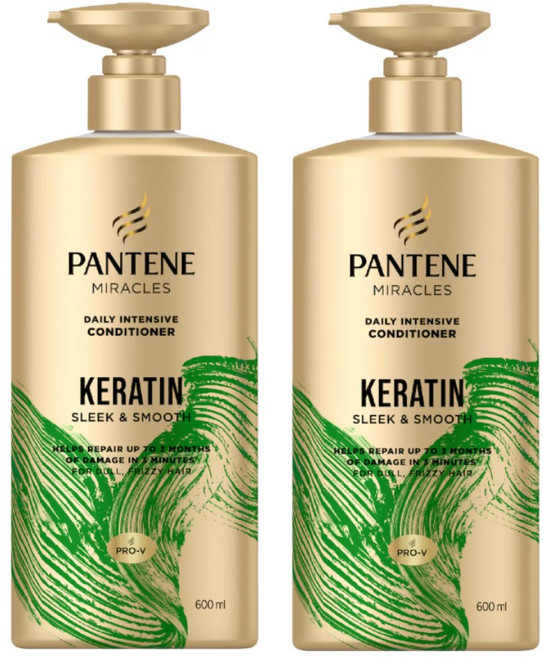 팬틴 케라틴 인텐시브 컨디셔너 Pantene Keratin Daily Intensive Conditioner, 2개, 600ml