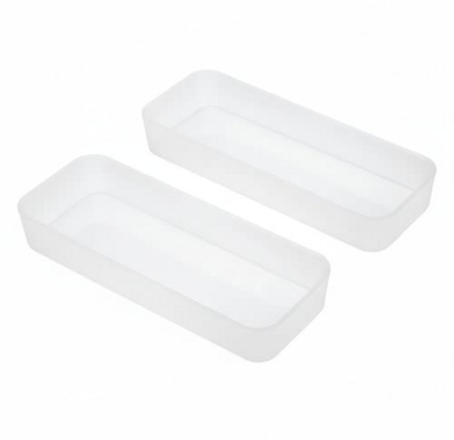 구디푸디 공간맞춤 칸막이 서랍정리함, ALL COLORWH, 2개