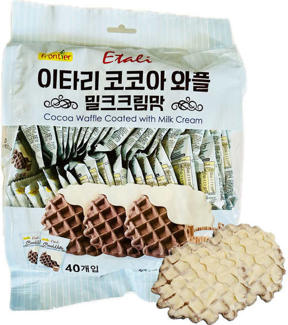 이타리 코코아 와플 밀크크림맛, 280g, 2개