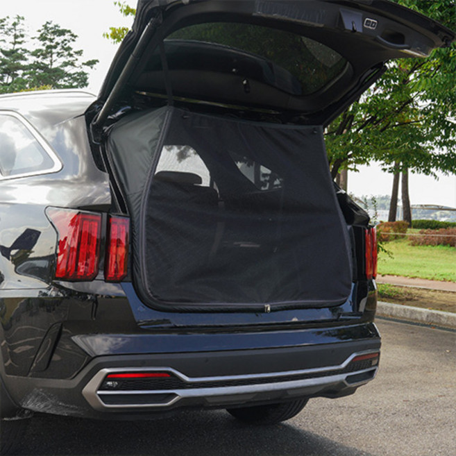 크레이지몬스터 더 뉴 쏘렌토 MQ4 페이스리프트 모기장, 차박 모기장 트렁크용, 쏘렌토MQ4(1P), 어비스 블랙