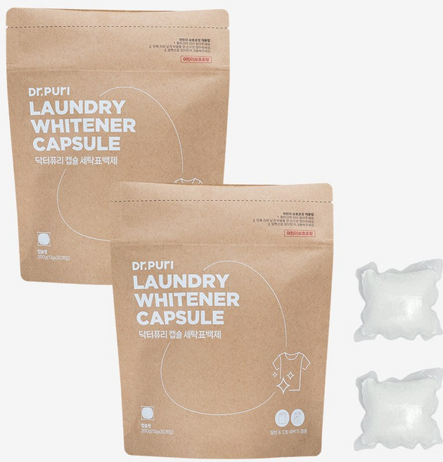 닥터퓨리 고농축 산소계 캡슐표백제, 60개, 13g