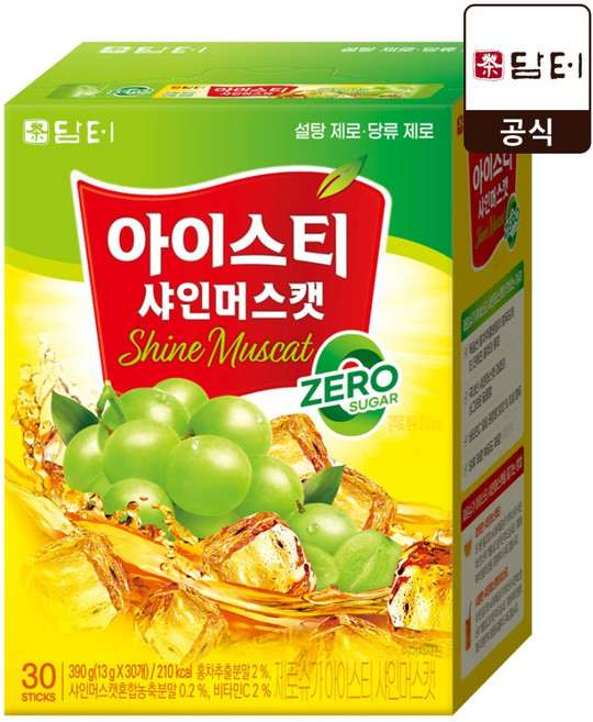 담터 아이스티 샤인머스캣맛 제로슈가, 13g, 30개입, 1개