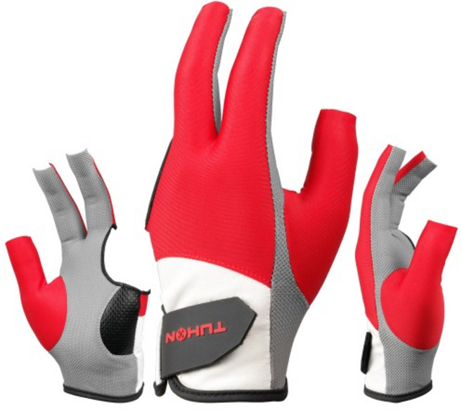 투혼 시그니처 글러브 당구 장갑, 1개, 레드
