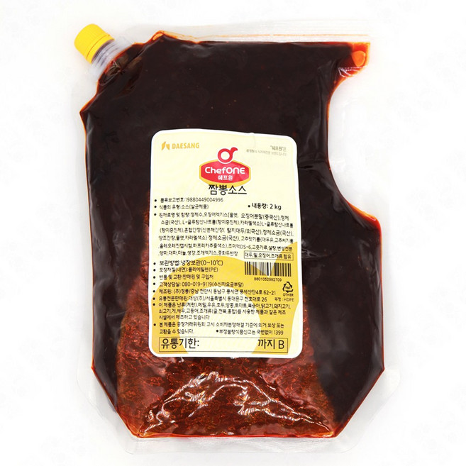 대상 쉐프원 짬뽕소스, 2kg, 1개