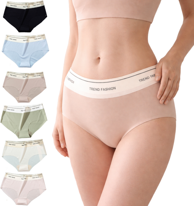 편안한 심리스 무봉제 고탄력 6장 한세트 팬티