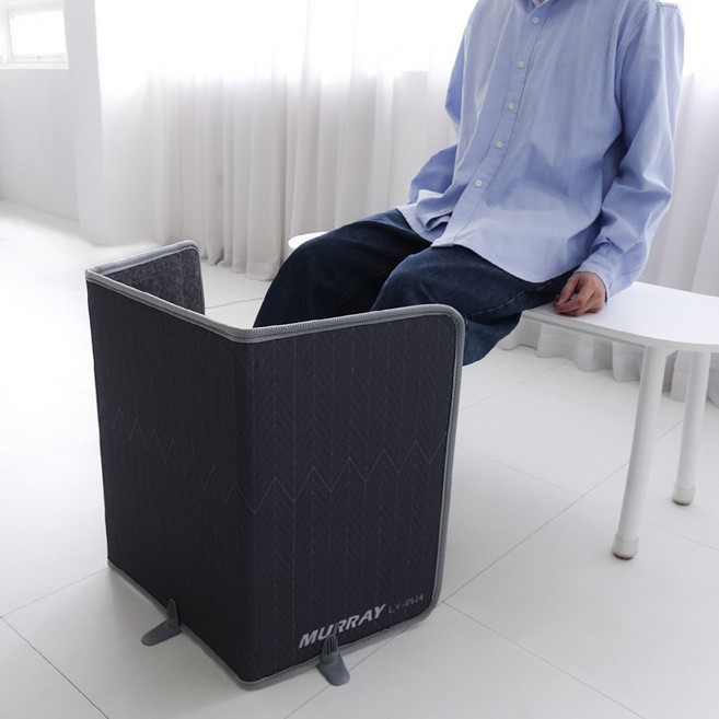 마농 히팅패드 파티션 3단 접이식 사무실 발난로 발열파티션 히터, 히팅패드 그레이