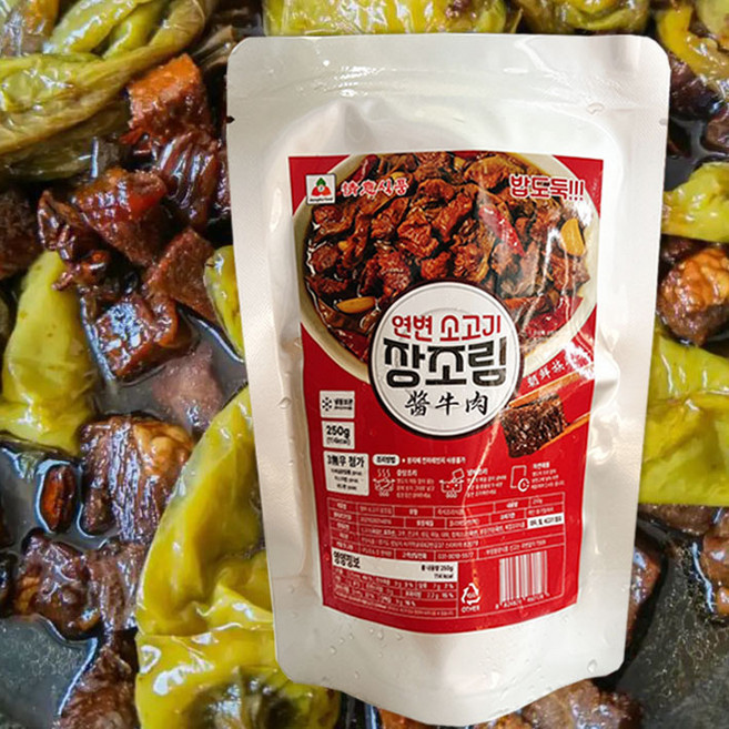 천천중국식품 칭이 연변식 소고기 장조림, 1개, 250g