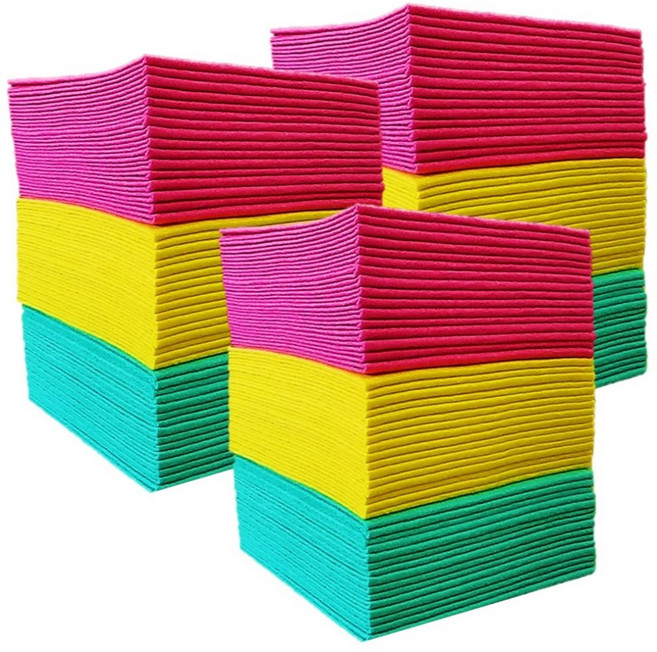 하트민 대형 부직포행주 삼색 독일행주 38cm, 105개