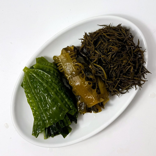 완도 냉동 해초한상(곰피 톳 물미역 다시마 꼬시래기 매생이), 120g, 1개, 곰피미역+물미역+톳