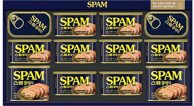 CJ제일제당 스팸 풍성한 E호 선물세트 햄세트+쇼핑백포함, 1세트