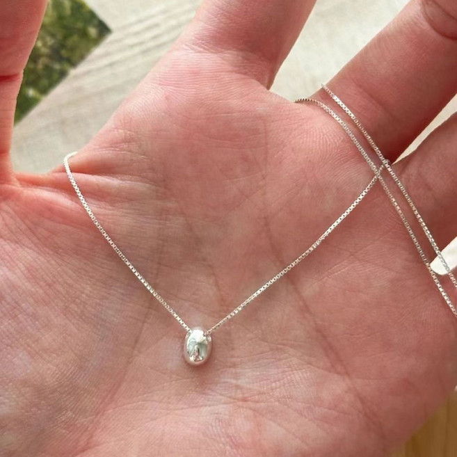 FANSYLI 체인 목걸이 빈 콩 포인트 레이어드 펜던트 체인목걸이 은 도금 목걸이 초커목걸이 여자친구생일선물 0429JLL064