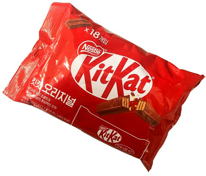 [네슬레] 킷캣 오리지널 파우치 18개입, 318.6g, 1개