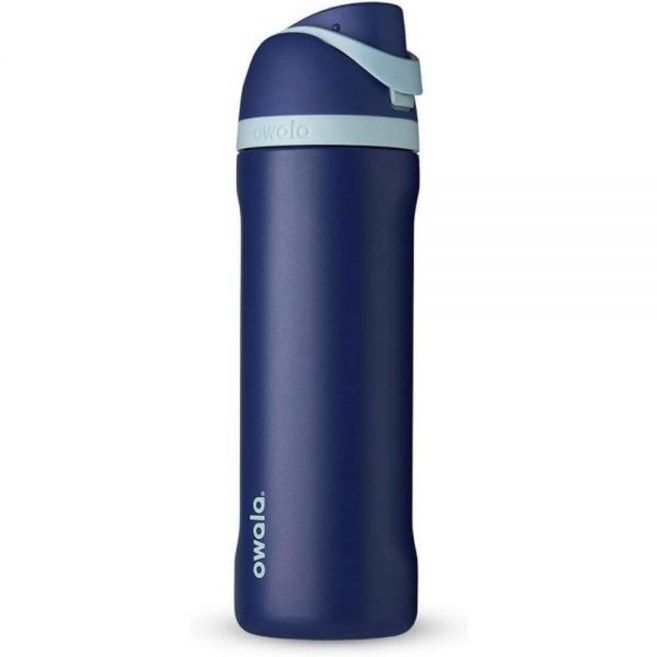 Owala 해리 포터 FreeSip 단열 스테인리스 스틸 물병 빨대 포함 BPA 프리 스포츠 여행에 적합 709.8ml(24온스) 래번클로 390482, Harry Potter, Ravenclaw