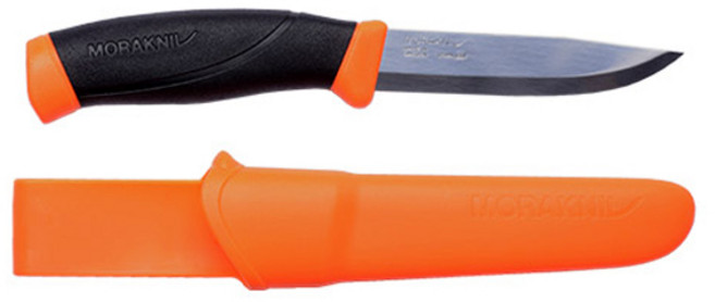 모라나이프 컴패니언 헤비 듀티 번트오렌지 스테인레스 스틸 (Companion Heavy Duty Burnt Orange), 하이비스 오렌지, 1개