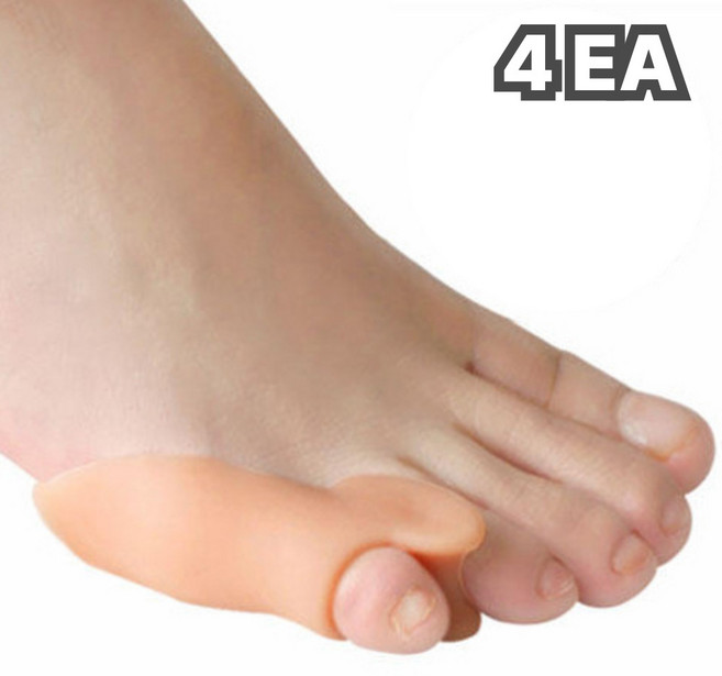 이츠오 새끼 발가락 보호 실리콘 교정 분리기, 4개