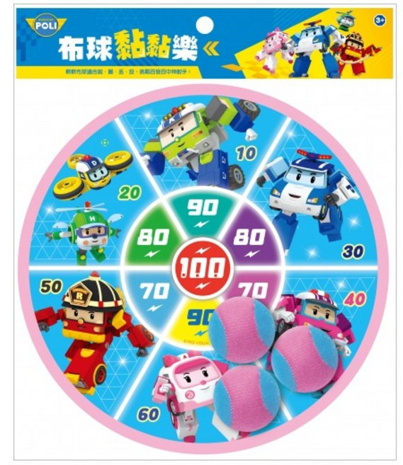 POLI 布球黏黏樂 PL038H 黏貼遊戲組, 詳見包裝
