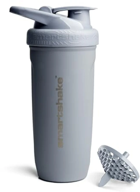 스마트쉐이크 Reforce 스테인레스 스틸 단백질 셰이커 병 900ml, 그레이, 1개 - 쿠팡