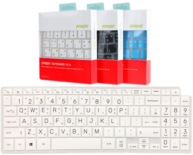 LG 울트라PC 엣지 16U70R 16UB70R 16UG70R 16UT70R 16인치 한영 컬러 키보드커버 dav99612gC, 1개, 화이트-문자인쇄