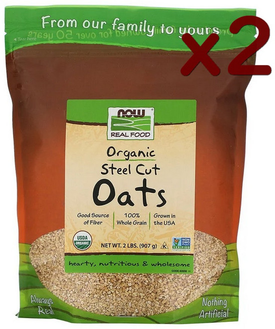 NOW Foods 스틸컷 오트밀 397g x2개