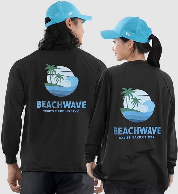 남자 여자 래쉬가드 긴팔 수영복 오버 루즈핏 스윔 비치웨어 빅사이즈 상의 자외선 차단