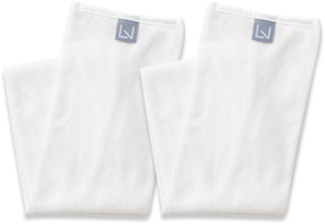 퓨어레비 천연펄프 롱바디타올, 화이트, 2개, 1개입