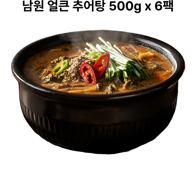 남원 얼큰추어탕 국내산 초특가 HACCP, 500g, 6개