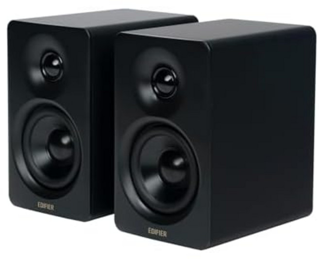 Edifier M60 멀티미디어 스피커 66W Bluetooth 5.3 하이레졸루션 무선 컴팩트 디자인 USB-C/AUX 입력 MDF 블랙