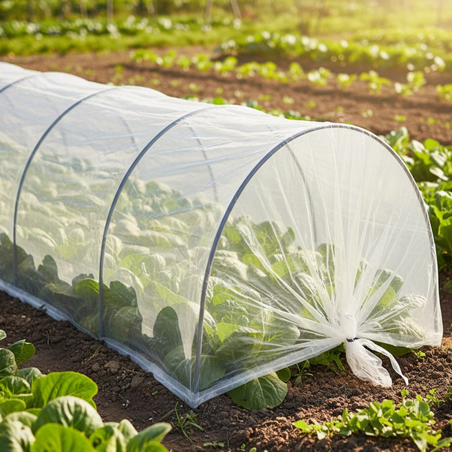 아띠꼴로 1분설치끝 텃밭 비닐하우스 소형 미니 온실 하우스 한랭사, 1개, 투명비닐