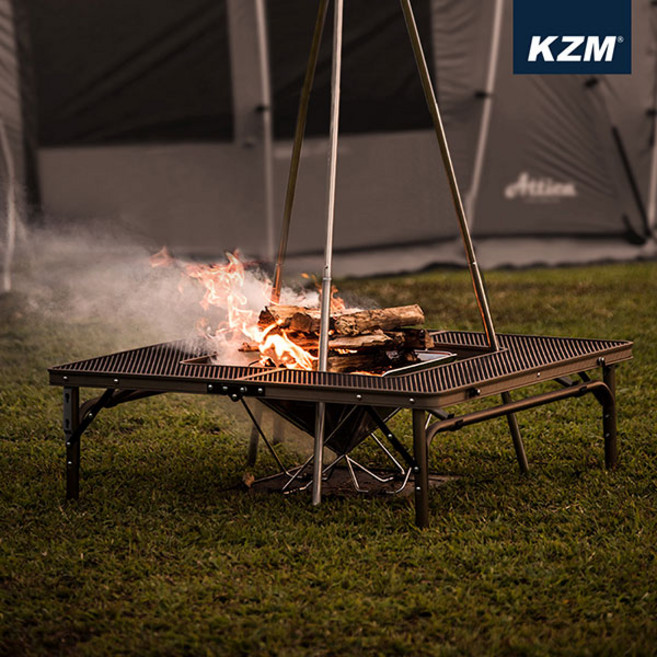 카즈미 아이언메쉬 화로대 테이블 2, 1개