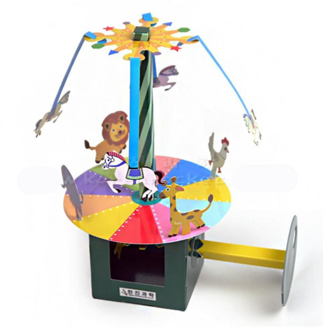 오토마타 회전목마 놀이동산 초등 만들기 교육 실험키트 학교