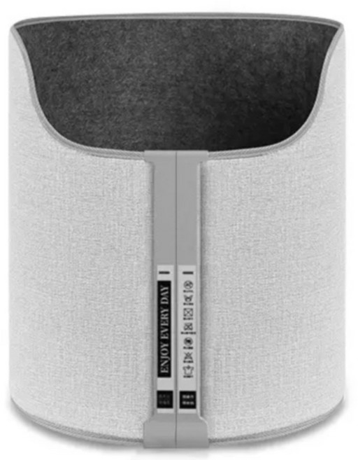 파티션히터 온열 파티션난로 원통형 발난로 풋워머 사무실 칸막이 발열 책상밑 히팅패드, 그레이 터치