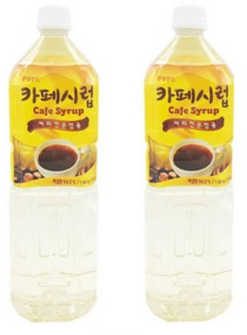 롯데푸드 카페시럽 1.5L 2개