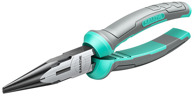 삼지 SAMZHE 탄소강 롱노우즈 플라이어 뺀치, 1개