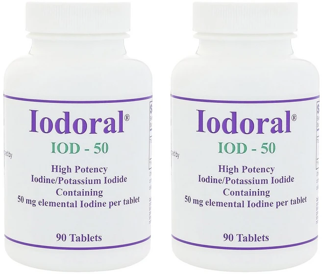 옵티목스 아이오도랄 IOD 50, 90정, 2개 - 쿠팡